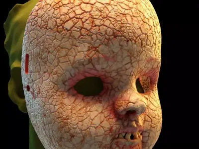 possessed doll mask 3D print model