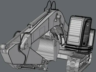Compact Excavator Cat 321 3D model
