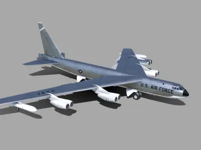 Boeing B-52 Stratofortress 3D model 7