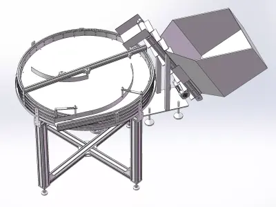 Rotary feeding sorter 3D model