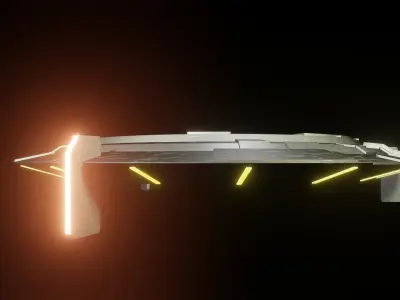 UFO model spaceship 3D model