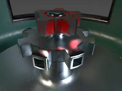 Gas Tank PBR Model Low-poly 3D model