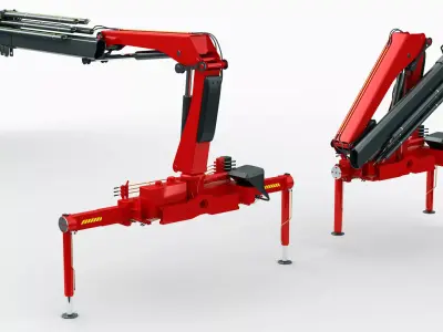 Generic Mobile Crane Truck 6X2  3D model