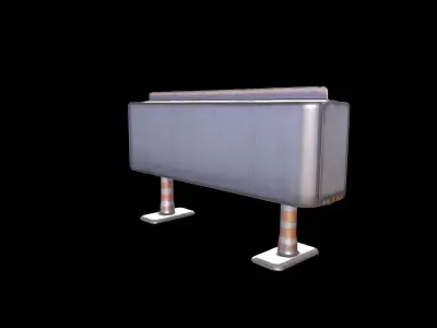 3d High Resolution Road Safety Of Driving Traffic Barrier 3D model purchase