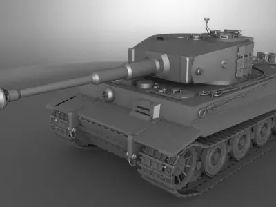 Tank tiger I 3D model