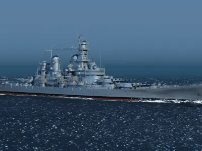 USS Missouri - BB63 3D model