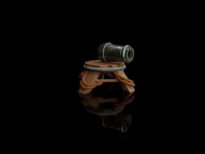 The beast hammer on stool 3D model