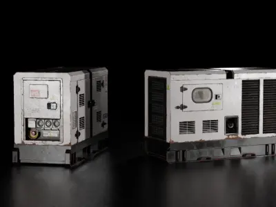 Generator Pack Low-poly 3D model