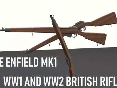 RIFLE Lee Enfield Mk I 1903 Low-poly 3D model
