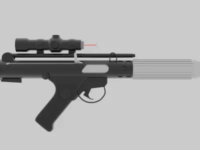 DH-17A Blaster 3D model