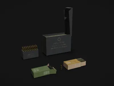 Ammo Kits Low-poly 3D model