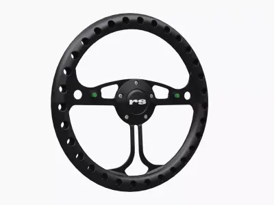 RJ Max steering wheel Low-poly 3D model