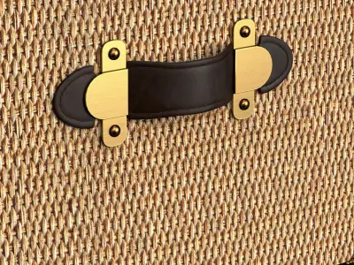 MAYFAIR RATTAN MEDIA CONSOLE 3D model