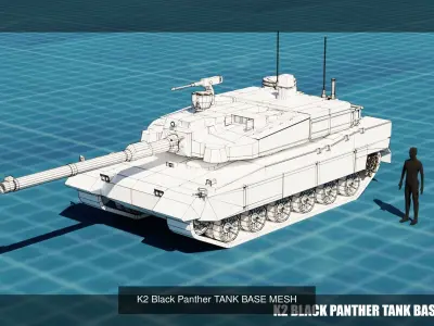 20 TANKS BASE MESHES VOL 2 3D Model Pack