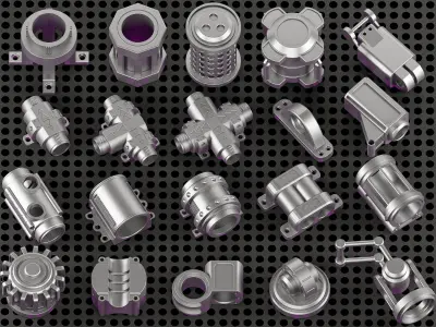 Hard Surface Kitbash 240 Model VOL01P 3D model