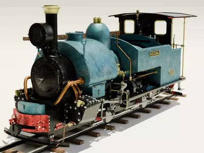 Steam Locomotive 3D model order