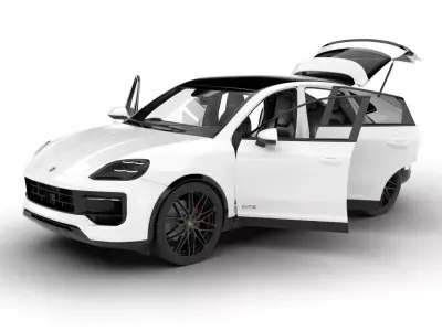 Porsche Cayenne Coupe GTS 2026 HQ 3d model 3D model