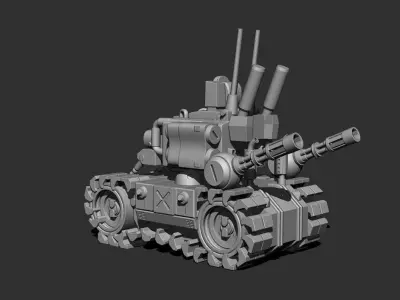 Tank Metal Slug 3D print model