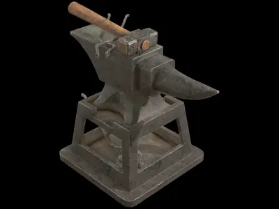 Anvil 1 Low-poly 3D model