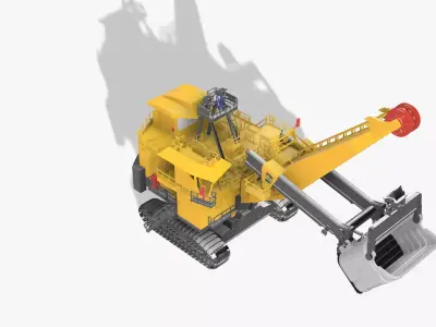 Electric rape shovel P H 4100 XPC KOMATSU  1 87 3D print model