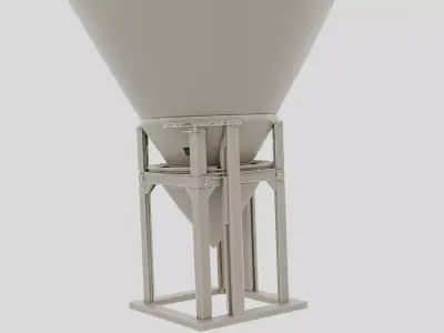 Industrial Factory Material Hopper for 3D print 3D model