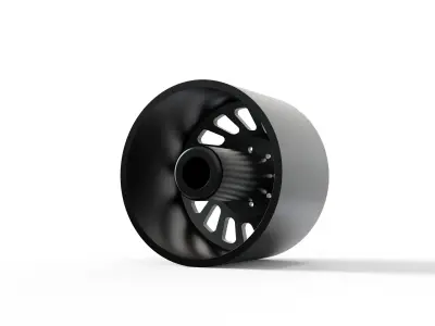 FRONT SPECIALITY FORGED D017 WHEEL 3D MODEL 3D model