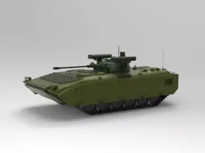 BMP-2 infantry fighting vehicle 3D model