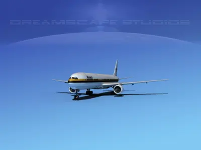 Boeing 777-300 Monarch 3D model