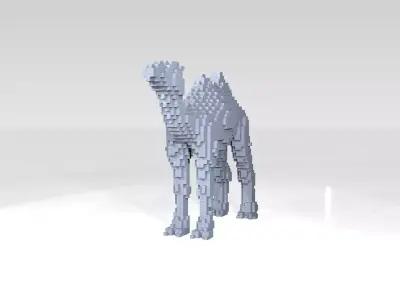 Camel Voxel 3D model