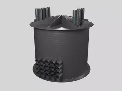 PS cable pits 3D model