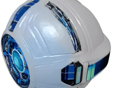 Futuristic Energy Shield Generator 3D model buy