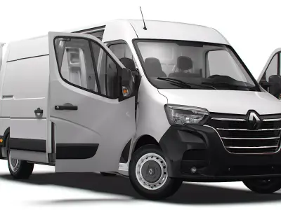 Renault Master Van L3H2 HQInterior 2023 3D model