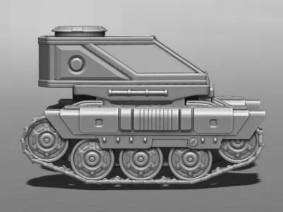 All-terrain vehicle for planetary exploration 3D print model