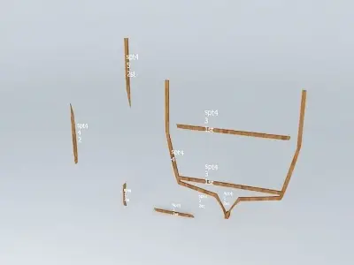 Spt4, boat frame Free 3D model