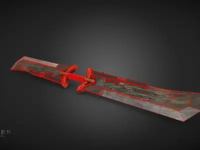 Thanos Infinity Sword  Avengers Endgame Movie Version Low-poly 3D model