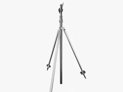 Sprinkler metal tripod Low-poly 3D model
