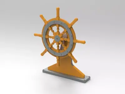 Ship Wheel 3D model