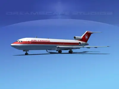 Boeing 727-200 Air Canada 3D model