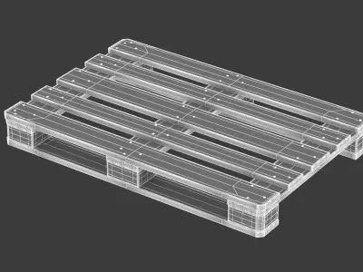 Grade Euro Pallet 3D model