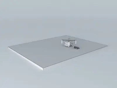 Landing Craft With Thrust and Stability Control  Free 3D model