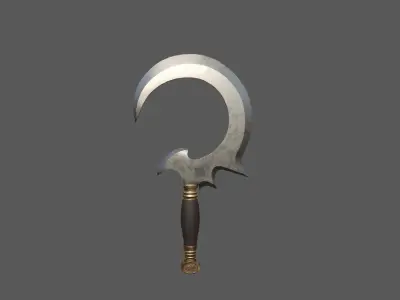 storm sickle Low-poly 3D model