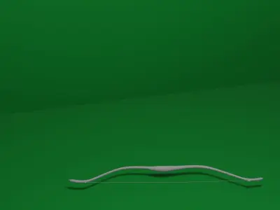 Bow and Arrow Low-poly 3D model get