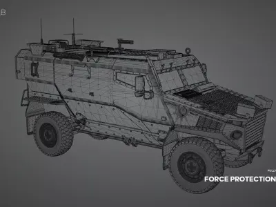 British Force Protection Ocelot 3D model