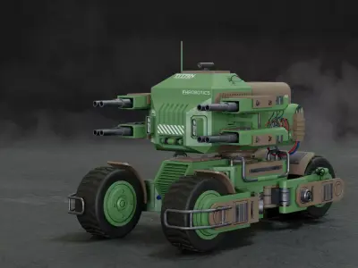 UGV Concept-2-All Colors 3D Model Pack
