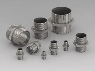 Straight Connector  - Nipel - Pipe Adapter 3D model