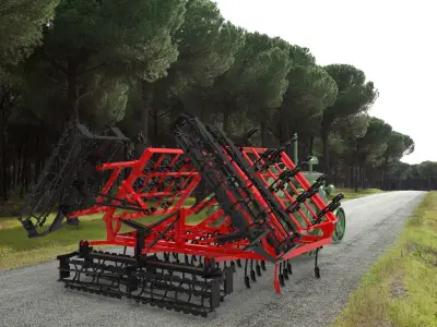 CULTIVATOR agricultural plow 3D model