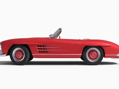 Mercedes Benz 300 SL Roadster Free 3D model
