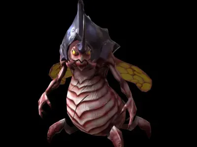 Flying Insect Low-poly 3D model purchase