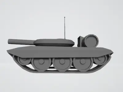 Generic lowpoly tank 3D model