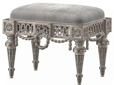 roberto louis antik pouf art 156 3D model